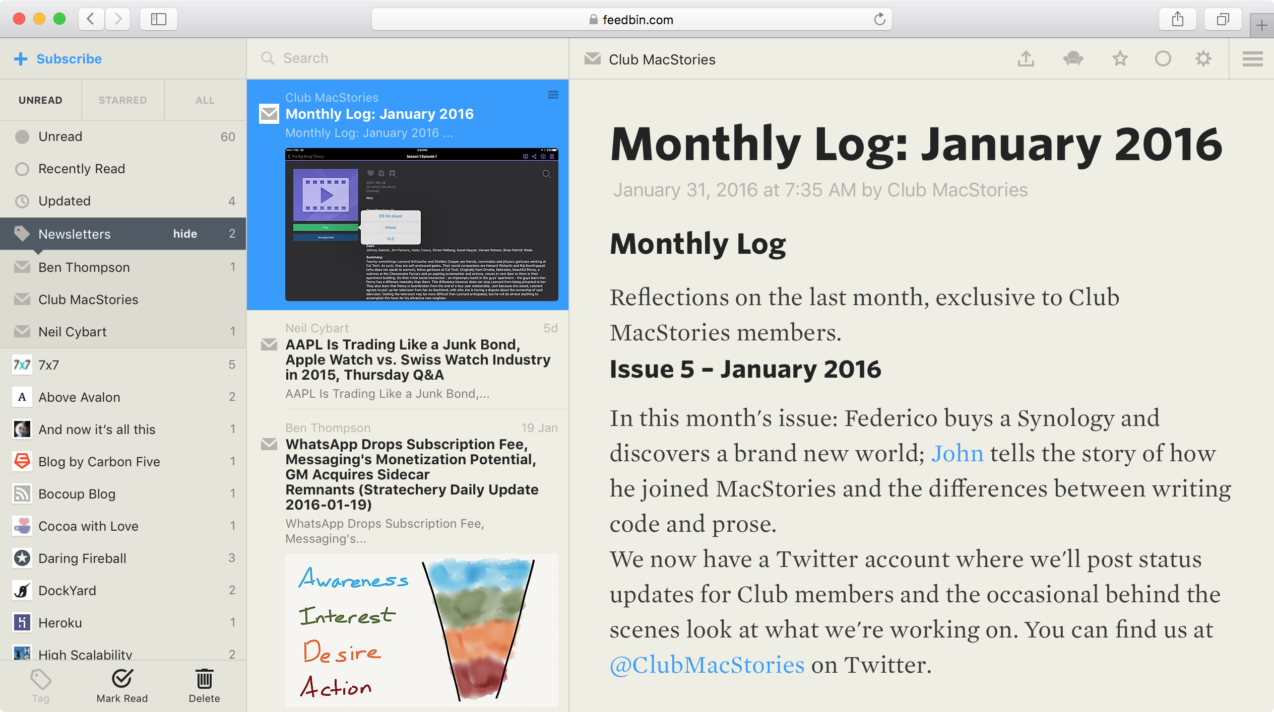How to Read Newsletters In An App