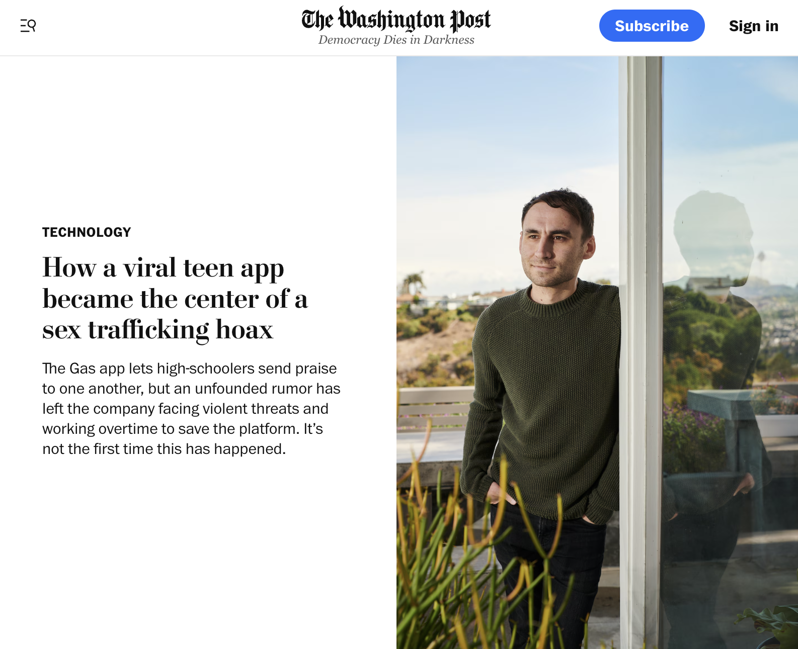 The Washington Post&rsquo;s profile